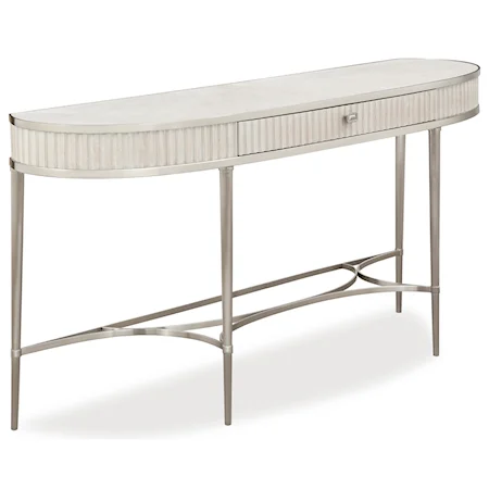 Glam Contemporary Console Table with 1 Drawer